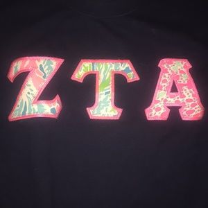 Zeta Tau Alpha LILLY PULITZER Letter Sweatshirt